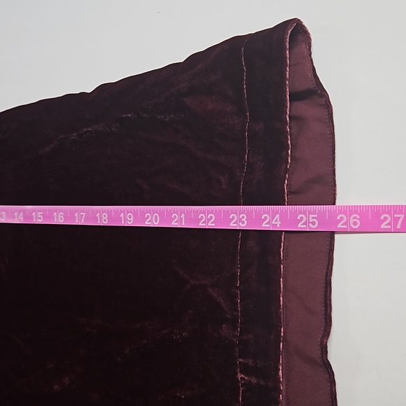 New Madewell choker top burgundy crushed velvet women's size small - Picture 8 of 14
